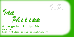 ida philipp business card